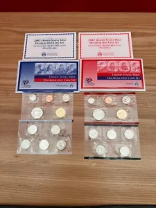 2002 United States Mint Uncirculated Coin Set Denver and Philadelphia - Picture 1 of 2