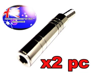 From OZ Quality 2PC 6.35mm 1/4 Female Solder Stereo Connector Socket & Spring FP - Foto 1 di 6