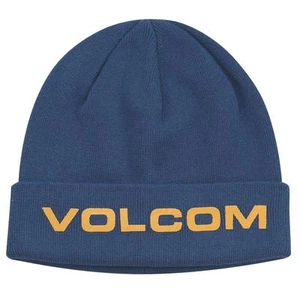 Gorro con puños Volcom Stone Synth azul marino 100 % algodón nuevo con etiquetas OSFM - Imagen 1 de 1