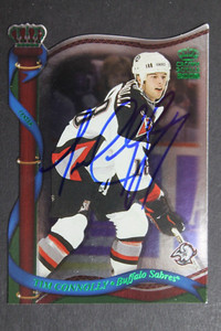 Tim Connolly Buffalo Sabres Autographed 2002 Pacific Crown Royale Signed Card