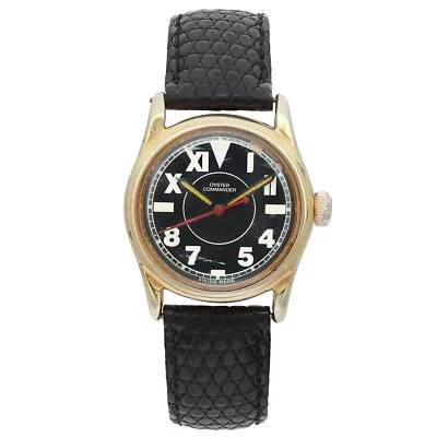Relógio feminino vintage Rolex Oyster Commander aço mostrador preto 3478  - Imagem 1 de 4