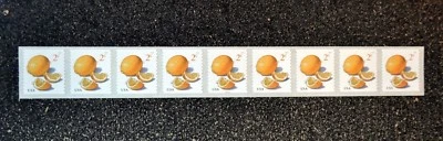 2018USA #5256 2c Meyer Lemons - Plate Number Coil Strip of 9 - PNC Mint lemon - Image 1 of 2