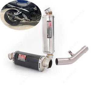 For Suzuki GSF 650 1250 Bandit 2007-2016 Exhaust Tips Middle Pipe 51mm Muffler - Picture 1 of 15