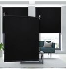 61cm x 183cm Blackout Fabric Roller Blinds 100% Black Out Thermal Window Blind