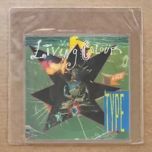 Living Colour - Type RARE shaped 7" vinyl picture disc '90 - NEVER PLAYED - Foto 1 di 2