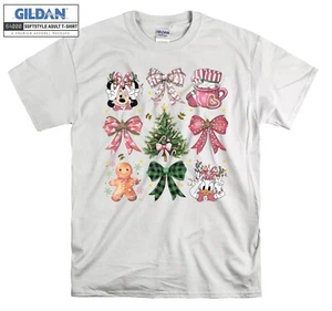 Felpa con cappuccio Coquette Bows rosa Natale ragazza maglietta uomo donna unisex AB250 - Foto 1 di 8