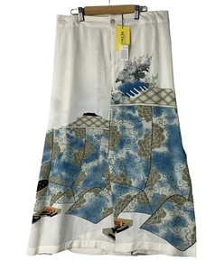 Citron Santa Monica Silk Floral Skirt Womens Size Large Art to Wear NWT $199 - Picture 1 of 14
