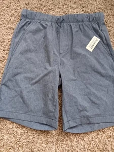 Old Navy Boys XL 14-16 Blue Quick Dry Casual Shorts Elastic Drawstring Waist - Picture 1 of 7