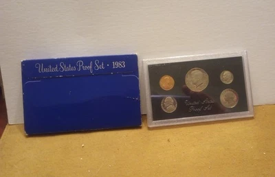 1983 United States Proof 5 Coin Set San Francisco Clad Original Packaging - Image 1 of 4
