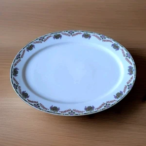 Teller oval Porzellan Limoges Balleroy &Cie Dekor Obstkorb 1908-1960 - Bild 1 von 19