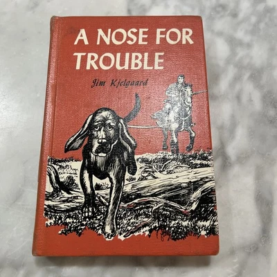 A Nose For Trouble Jim Kjelgaard 1949 Hardcover Exlibrary Book - Image 1 of 4