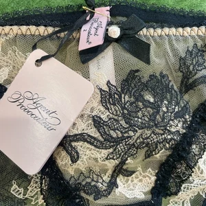 Agent Provocateur DALIAH Brief L/4 NWT Black Orig. $115 RARE SIZE! [D2] - Bild 1 von 6