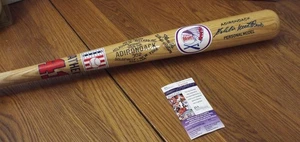 EDDIE MATHEWS AUTO MILWAUKEE BRAVES ADIRONDACK PERS. PRO MODEL BASEBALL BAT-JSA - Picture 1 of 10