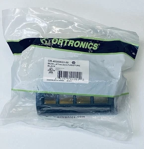 Ortronics OR-40300633-00 TracJack 4 Port Furniture Bezel Black FREE SHIPPING - Picture 1 of 3