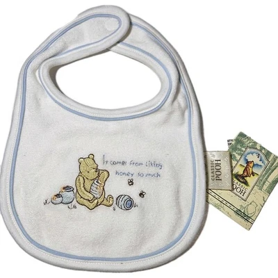 Nuevo babero de bebé clásico Pooh reversible Y2k manchas débiles Winnie The Pooh de colección  Foto 1 de 4