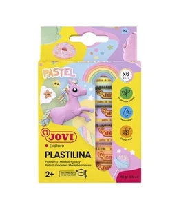 New Jovi Plastilina Reusable and Non-Drying Modeling Clay; Pastel Colors, 0.50 O - Picture 1 of 8
