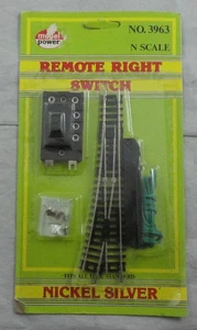 Model Power N Scale Model Railroad Remote Right Switch #3963 - Picture 1 of 1