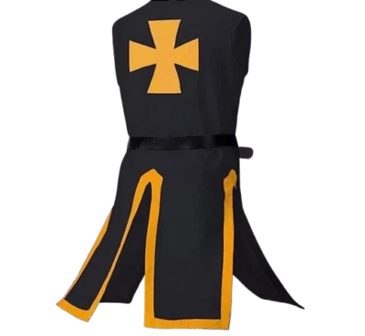 Túnica Cruzada Caballero Medieval Abrigo Algodón Templario Túnica Caballero LARP SCA Foto 1 de 4