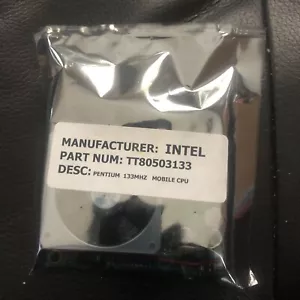 TT80503133 - Intel Mobile Pentium MMX 1-Core 133MHz 66MHz FSB 512KB L2 Cache Soc - Picture 1 of 2