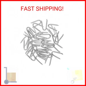 Steel Wire Fencing Staples (200 pcs), Galvanized U-shaped fasteners Nails for Wi - Picture 1 of 2