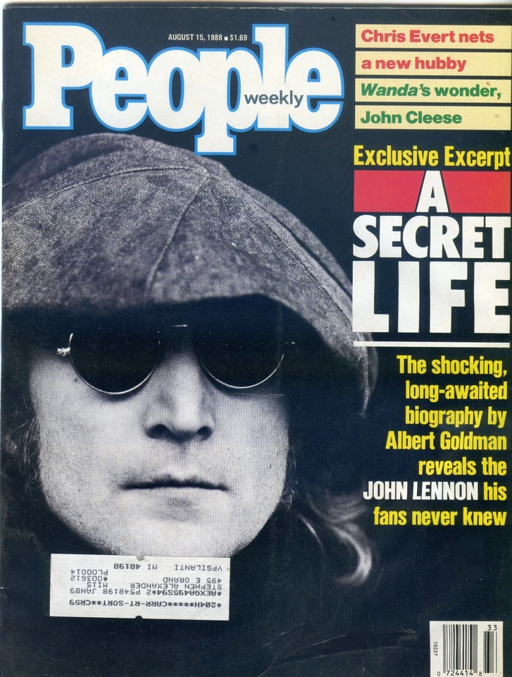 People Magazine August 15 1988 John Lennon John Cleese Chris Evert - Image 1 of 1