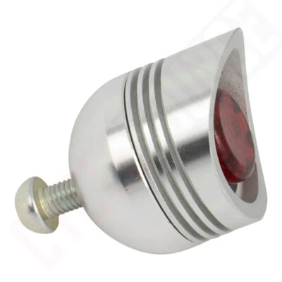 ENIX OG Lowrider Vintage Bike Visored Tail Light E-TL20 Silver