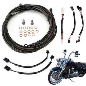Touring Handlebar Extension Cable Kits for Harley 17-20 Street Glide w/ABS 12'' - Picture 1 of 13