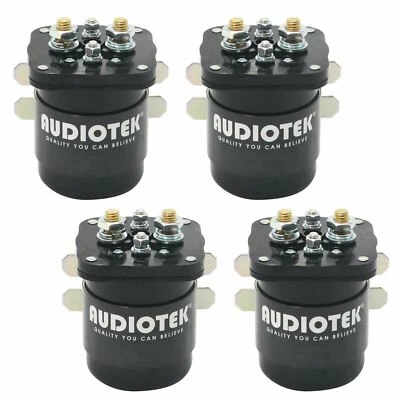 4x Audiotek 500A Solenoide de Servicio Continuo Batería Aislador/Relé Blanco Rodgers Foto 1 de 4