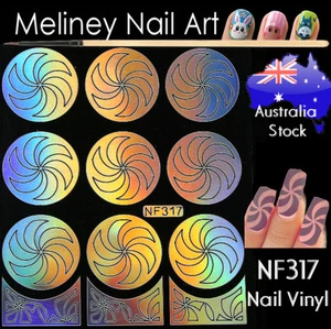NF317 Windmill Nail Vinyl Sticker decoration Stencil Vinyls Art Craft Supply - Picture 1 of 1