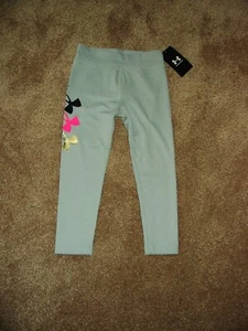 NWT Girls Toddler 2T Under Armour Leggings Poly/Spandex Mod Gry R $28 - Picture 1 of 2