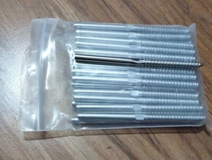 Pack of 50 Lag Screw 4" long Stud Thread Fitting Terminal for 1/8" Cable Railing - Picture 1 of 3
