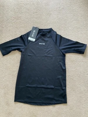 Skins - Mens DNAmic Force S/S Top -  BNWT- Many Sizes - Black - RRP £45 - Image 1 of 4