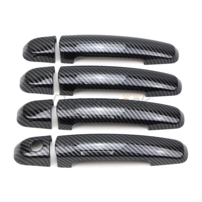 Door Handle Cover Carbon Fiber Style Trim Accessories For Suzuki SX-4 2006-2009 - Image 1 of 4