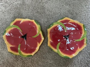 Set of 2 Mustardseed & Moonshine Originals 11 Inch Plates South Africa Free Ship - Picture 1 of 7