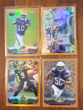 2013 Topps Chrome RC & Vet's Orange Refractor Football Cards Pick Your Player!