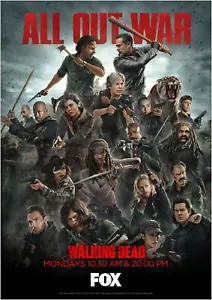 The Walking Dead All Out War Poster 260gsm various sizes - Picture 1 of 1