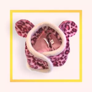 Pet Leopard Hat for Dogs & Cats Pink Size M Halloween Costume - Picture 1 of 2