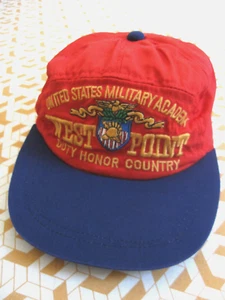 Casquette rouge West Point 80'S Vintage rétro USA United States Military - S - Imagen 1 de 4