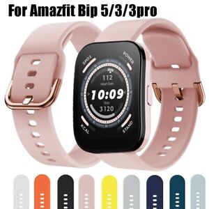 Silicone Strap Band For Huami Amazfit Bip 5/3/3 Pro GTS 4 3 2 2e GTR 42mm 47mm