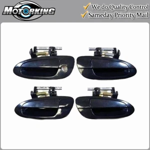 Exterior Outside Door Handle 4PCS Set for 02-06 Nissan Altima Smooth Black DS314 - Picture 1 of 3