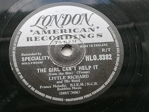 LITTLE RICHARD ORIG 1958 UK 78 THE GIRL CAN'T HELP IT LONDON HL-O.8382 - Picture 1 of 4