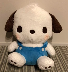 RARE Sanrio Pochacco Giga Jumbo BIG Overalls Plush doll Exclusive to JP 16.5" - Picture 1 of 4