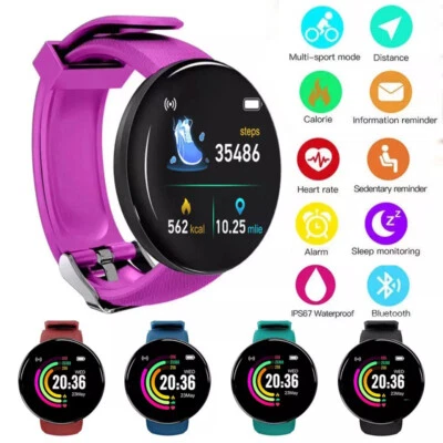 Smart Watch Women Men Heart Rate For iOS Android Bluetooth Waterproof Smartwatch - Image 1 of 4