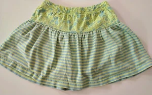 Hanna Andersson Girls Skort Skirt Size 110/5 Floral Light Blue Light Green - Picture 1 of 8
