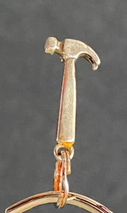 Vintage WELLS Sterling Silver 925 Hammer Hand Tool Bracelet Charm Pendant - Picture 1 of 3