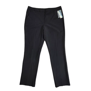 Worthington Womens Dress Pants Size 14 Solid Black Bootcut Career Office NWT - Picture 1 of 8