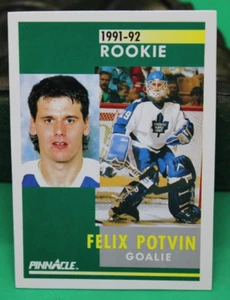 1991-92 Pinnacle Hockey Felix Potvin Maple Leafs #345 - Picture 1 of 2