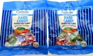 2 Zero Sugar Fat Free Assorted Fruit Flavored Hard Candy Coastal Bay 2.75 oz Bag - Picture 1 of 7