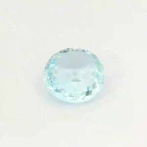 2.140Cts -100% NATURAL AAA GRADE AQUAMARINE BRAZIL ROUND CUT LOOSE GEMSTONES - Picture 1 of 4