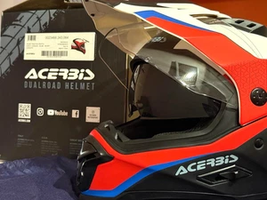 Casco Acerbis Reactive Graffix On-Off Touring Rosso/Bianco TG.M - Foto 1 di 3